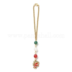 Décorations de pendentif en alliage d'émail de noël&nbsp;HJEW-JM01153