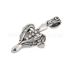 Подвески из хирургической нержавеющей стали 316 с микропаве из кубического циркония STAS-D304-18AS