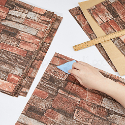 Xpe пена 3d антиколлизионные наклейки на стену наклейки с рисунком кирпича&nbsp;DIY-WH0591-086B