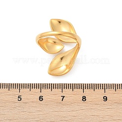 Anelli polsini aperti in acciaio inossidabile 304 a goccia&nbsp;RJEW-R018-01G-03