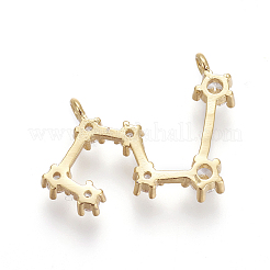 Латунные микро проложить кубического циркония подвески ZIRC-F099-20G-12