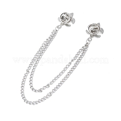 Броши из сплава «Флер де Лис» с подвесной цепочкой&nbsp;JEWB-NH0001-01P