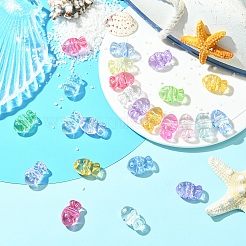 50 шт. Прозрачные акриловые бусины&nbsp;TACR-YW0003-16