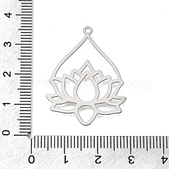 Buddhistische Anhänger aus Edelstahl 201&nbsp;STAS-G396-11P