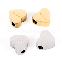 4шт 2 цвета бусины из нержавеющей стали STAS-TA0002-72B