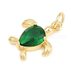 Pendentifs avec zircon cubiques à micro-pavés en laiton&nbsp;LS-KK-D258-41G-03