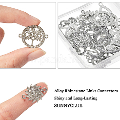 32 шт. 8 стиля сплава стразы звенья соединители&nbsp;ALRI-SC0001-13