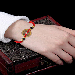 6шт регулируемый плетеный браслет из нейлонового шнура&nbsp;BJEW-LP0002-80