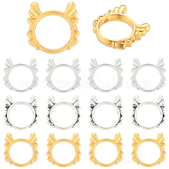 90 шт. рамка из 3-х цветных бусин в тибетском стиле&nbsp;FIND-SC0017-80