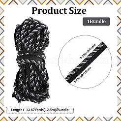 12.5 м полиэфирный витой шнур для губ OCOR-WH20005-07B