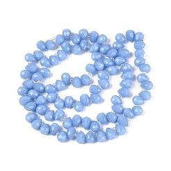 Nachahmung Jade Glasperlen &nbsp;LS-GLAA-Q116-01A-E02