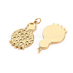 Pendentifs cabochons en acier inoxydable 304&nbsp;STAS-S116-145G
