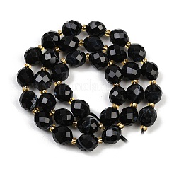 Нити бусин из натурального полосатого агата/полосчатого агата (окрашенного и нагретого) G-N342-149I-20