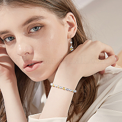 300 шт. 3-цветная гальванизированная немагнитная синтетическая гематитовая бусина G-DC0001-44