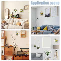 Diy цветочный узор органза вышивка висячие украшения наборы DIY-WH0304-511