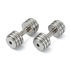 Sportperlen aus Edelstahl 304&nbsp;STAS-T076-12P