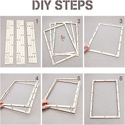 Рамка для изготовления бумаги из липы DIY-WH0001-73D