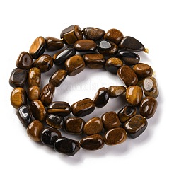 Природных тигровый глаз бисер нитей G-G146-A05-01