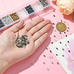 35г 7-х цветов непрозрачного стеклянного бисера SEED-YW0002-52