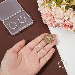 2 пара 925 серег-колец из стерлингового серебра&nbsp;STER-BBC0007-56