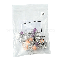 Boucles d'oreilles pendantes en alliage et acrylique imitation jade sur le thème d'Halloween&nbsp;EJEW-FS00004