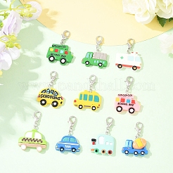 10 шт. подвесные украшения из смолы в автомобильной тематике&nbsp;HJEW-YW00288