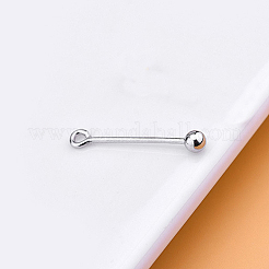 ボールエンド付きスクリューアイピン  プラチナ  925ゲージ  19mm  ボール：13.3mm  ピン：3mm  穴：0.94mm&nbsp;STER-L044-02C-P