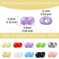 50 г 10 цвета краски для выпечки стеклянные бусины SEED-YW0002-51C