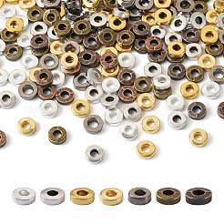 350 шт. 7 цвета бусины из сплава в тибетском стиле TIBEB-KS0001-06