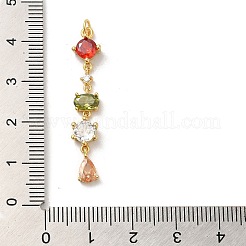 Стойки обшивки латунь микро проложить Циркон подвеску KK-Q795-09G