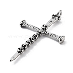 Pendentifs en alliage de style tibétain&nbsp;TIBE-L012-040AS-11
