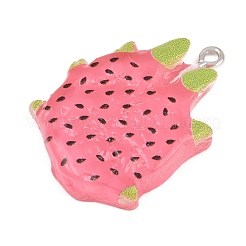 Pendentifs imitation fruits en résine opaque&nbsp;LS-RE-CBA3138-01C-P