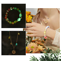60 Stück 10 Farben handgefertigte leuchtende innere Blumen-Bunte Malerei-Perlen&nbsp;LAMP-PH0001-22A