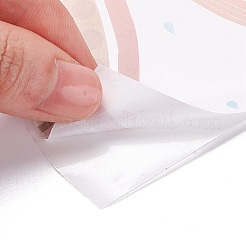 Rouleau d'autocollants de bordure de tableau d'affichage arc-en-ciel&nbsp;LS-DIY-K038-02