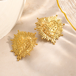 Pendientes de acero inoxidable 304 con forma de religión&nbsp;WG92543-01