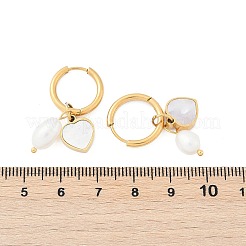 Серьги-кольца из нержавеющей стали 304 EJEW-M070-14G