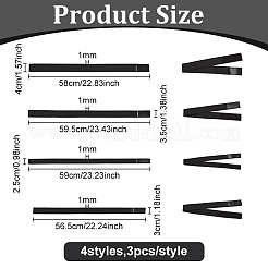 Регулируемая нейлоновая эластичная лента с волшебной лентой AJEW-WH0475-72