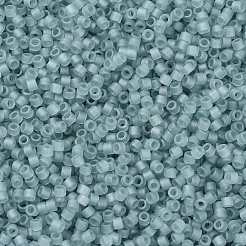MIYUKIデリカビーズ  シリンダー  日本製シードビーズ  11/0  （db0385)マットシーグラスグリーン光沢  1.3x1.6mm  穴：0.8mm  約2000PCS /ボトル  10 G /ボトル&nbsp;SEED-JP0008-DB0385