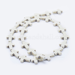 Синтетических нитей бирюзовые бусы TURQ-F009-05