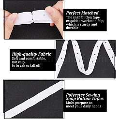 9.5~10 ярд полиэстеровой ленты для пришивания кнопок&nbsp;DIY-OC0009-05