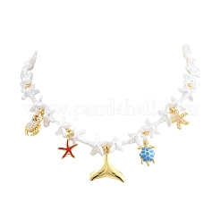 Collares colgantes con animales marinos&nbsp;KK-CBA4547-03C-G