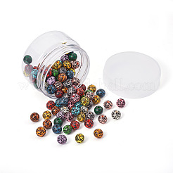 120шт 15 цвета окрашенные бусины из натурального дерева WOOD-TA0001-66