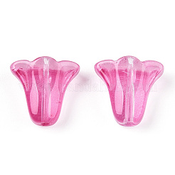 Pulvériser perles de verre transparentes peintes&nbsp;GLAA-D006-20F