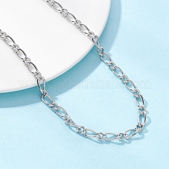 5 мм цепочка Фигаро из нержавеющей стали 304 для женщин NJEW-JN05629