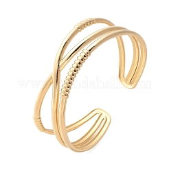 Браслеты-манжеты из нержавеющей стали 304 для женщин BJEW-U032-16G