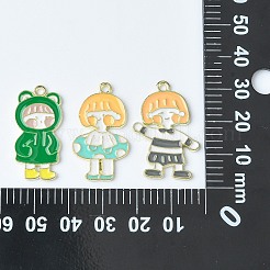 15pcs 3 styles de pendentifs en émail en alliage&nbsp;ENAM-CJ0004-54