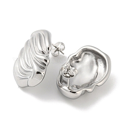 Серьги-гвоздики из нержавеющей стали 304 EJEW-G367-06P