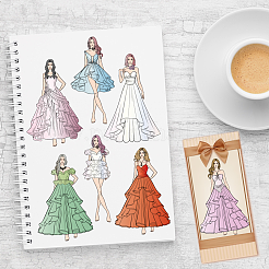 4 шт. 4 стиля человеческих пластиковых прозрачных штампов из ПВХ DIY-CA0006-64H