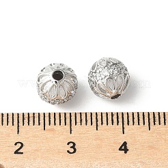 Латунные микро проложить кубического циркония бусы&nbsp;KK-U067-06P-02