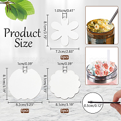 18 шт. подвески из МДФ в двух стилях AJEW-NB0006-05